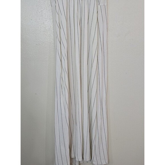 URBAN Romantics White Striped Midi Dress - Picture 6 of 11